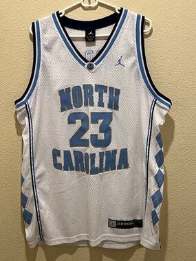 Jordan North Carolina Tar Heels Michael Jordan #23 NCAA Jersey Mens XL White